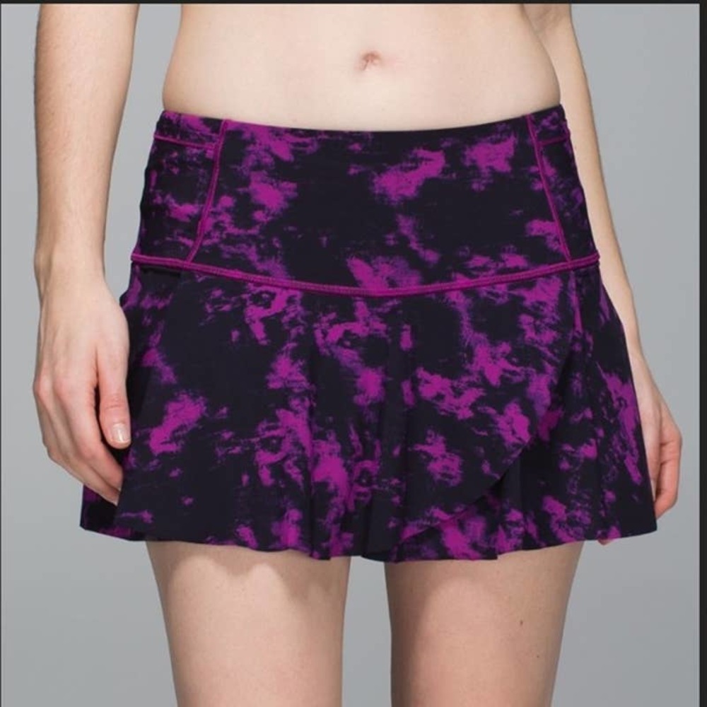LULULEMON Hit Your Stride Skirt CAMO PLEATED SKORT SKIRT 4
